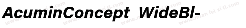 AcuminConcept WideBl字体转换